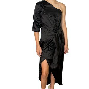 NWT DO+BE Black One Shoulder Evening Cocktail Dress